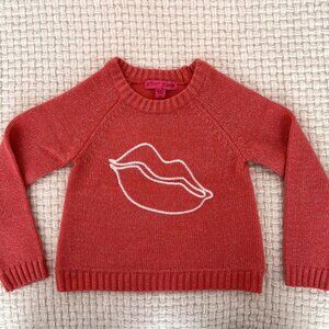 Betsey Johnson Coral Lips Sweater